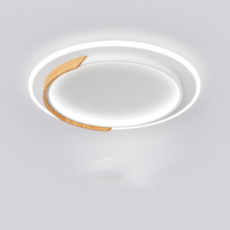 50cm Wood Round LED Ceiling Light / Stepless dimming / C