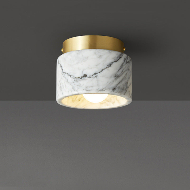 Marble Hallway LED Ceiling Light / Green Marble / Tricolor Light