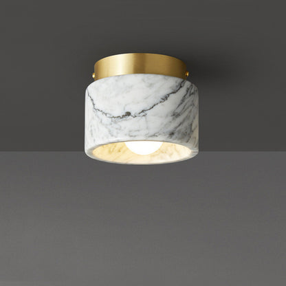 Marble Hallway LED Ceiling Light / Green Marble / Tricolor Light
