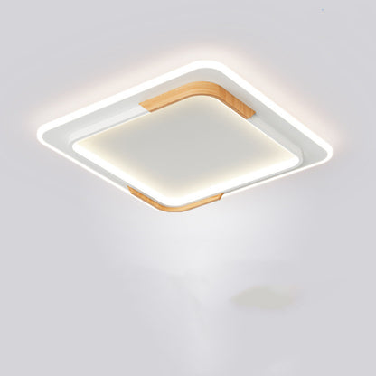50cm Wood Round LED Ceiling Light / Stepless dimming / B