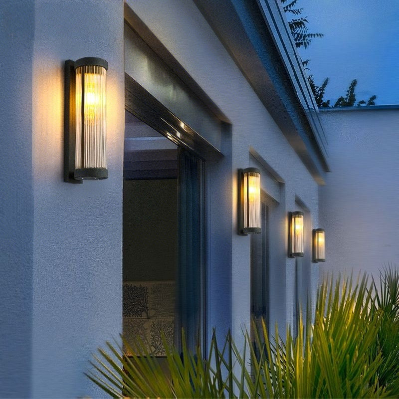 Stainless Steel Outdoor LED Wall Light / White Light / 30cm