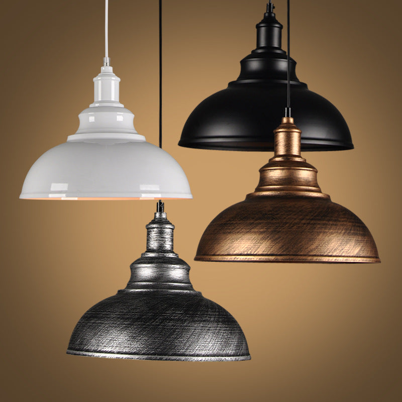 Black Metal Barn Pendant Light