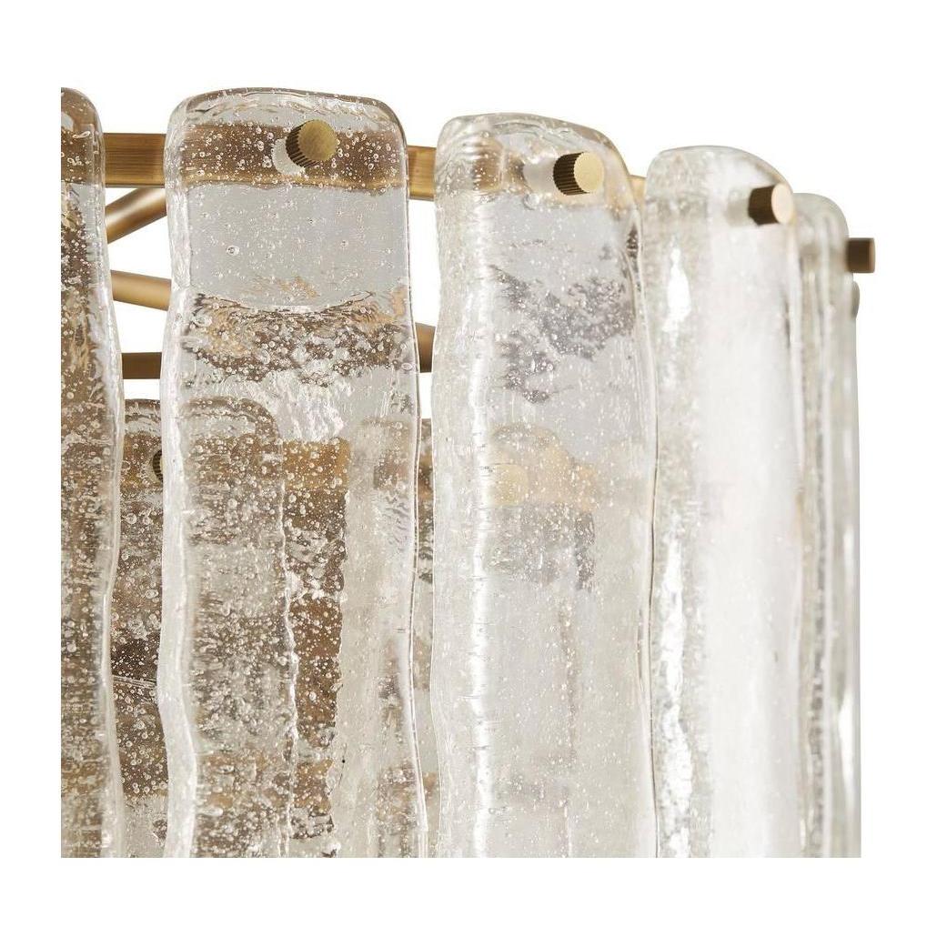 Three-Light Seedy Glass Chandelier