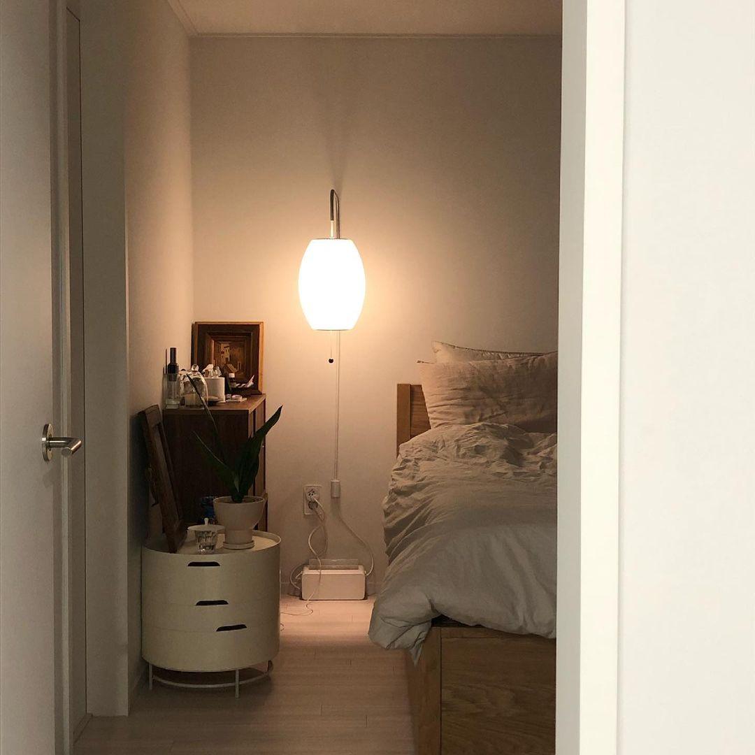 Adjustable Walnut Bubble Wall Light / Dia 30cm x H 28cm Set of 2 / White & Walnut / AU Plug