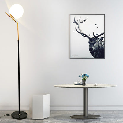 Black Nordic Floor Lamp / Tmall Genie Voice / 7W LED / EU