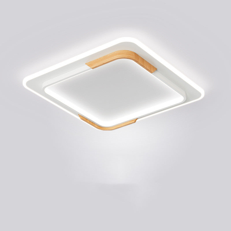 50cm Wood Round LED Ceiling Light / White light / C