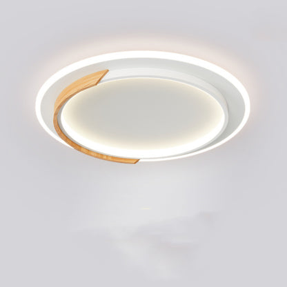 50cm Wood Round LED Ceiling Light / Stepless dimming / A